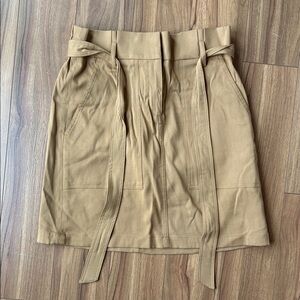 RW&CO. Camel Mini Skirt with Belted Design